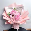 Hielo Picado Flor Rosa Azul Eterna Gipsofilia Ramo Seco Día de San Valentín Chino Navidad Día de San Valentín Regalo de Cumpleaños para Novia