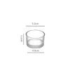 Suporte de Vela de Vidro Transparente Recipiente Copo Transparente Castiçal Romântico de Interior Copo Frasco de Vidro para Velas Aromáticas Copo para Vela de Aromaterapia