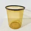 [Vendas Diretas da Fábrica] Lixeira Grande Transparente Recipiente de Limpeza para Armazenamento de Plástico para Casa Sala de Estar Cozinha Banheiro com Anel de Pressão
