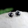 Personalidad Joyería de Plata S925 Plateada Exagerados Elegantes Brazaletes para Orejas de Plata Tailandesa Corindón Rojo Pendientes de Moda Nicho Versátiles