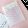 Pincel de Labios de Varilla de Cristal Pincel de Labios Portátil Pincel para Brillo de Labios Bastoncillo de Algodón para Glaseado de Labios Palillo Limpiador de Mousse para Pestañas