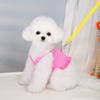 Chaleco para perro mascota transfronterizo Princesa tracción pecho espalda color caramelo macarrón ropa para salir fresco y transpirable