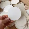 Rebanadas de madera redondas hechas a mano para manualidades rebanadas de madera cuadradas tableros de madera pintados a mano creativos pirograbado tablero redondo de madera de álamo tablero de madera delgado