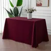 Toalha de Mesa de Hotel Personalizada Retangular Poliéster Liso Escritório Evento Publicidade Conferência Saia de Mesa Espessada e Impressível