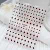 Série Duyuer Adesivos de Unha Populares Estilo Influenciador Realista com Suporte Adesivo para Decoração de Unhas DIY