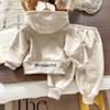 Traje de Invierno para Niños Estilo Nuevo Forrado de Felpa Una Pieza Casual Dos Piezas Deportiva Chaqueta con Cremallera 1-5 Años Traje de Niños