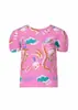 Nuevas Blusas 2025 para Mujer, Cuello Redondo, Estampadas, Corte Ajustado, Tejido Versátil, Parte Superior Ligera y Cómoda, Camiseta de Manga Corta sin Cierre para Mujer