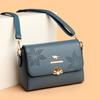 Bolso cruzado para mujer, novedad de 2025, de piel suave, elegante, moderno, pequeño, cuadrado, combinable con todo, ideal para madres de mediana edad.