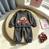 Conjunto Navideño para Niños de Otoño Temprano 2026, Atuendo de Otoño Nuevo y Elegante para Niños, Pantalones Deportivos Guapos, Conjunto Casual de Dos Piezas Estilo Coreano