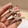 Estilo Coreano tamanho pequeno Prendedor de Cabelo Pinça Garra Pequena Exquisita Preto Fosco Marrom Claro Para Franja Topo Craniano Gancho Cruz Pequeno Grampo de Cabelo
