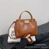Bolsa de Mão Feminina Estilo Nicho Francês 2026 Nova Moda Venda Quente Transfronteiriça Bolsa de Ombro Único Transversal Tipo Balde