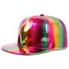 Nueva Gorra de Béisbol Colorida Láser PU Versátil de Alta Calidad Ajustable Estilo Dulce Fresco Personalizada