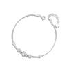 Pulsera de Plata de Ley 999 para Mujer Diseño Nicho Pulsera de Lujo Ligero para el Día de San Valentín Pulsera Ins Sansheng III