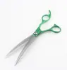 Tijeras de Peluquería para Mascotas Coloridas Separadas de 7 pulgadas, Tijeras Rectas, Tijeras Planas