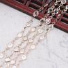 Yiwu fio de ouro cor-preservação cobre banhado a ouro DIY borda de strass branco corrente adorno de cabeça antigo acessórios de cabelo B2519