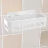 Prateleira de armazenamento de parede para banheiro, sem furos, prateleira de armazenamento de artigos de higiene pessoal sem marcas, organizador de vaso sanitário e banheiro