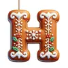 Decorações de Casa de Pão de Gengibre de Natal de Novo Produto Transfronteiriço Decorações de Árvore de Natal de Madeira Penduradas Enfeites de Decoração de Natal Festivos