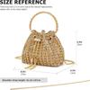 Bolso de cena transfronterizo 2025, bolso de mano con cadena de diamantes de temperamento, moda simple, lleno de bolsos tipo cubo de diamantes, venta al por mayor