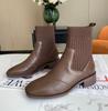 Botas Meia de Tricô Elástica Estilo Britânico para Mulheres, Novas Botas Slim, Botas Meia com Salto Grosso, Botas Martin, Botas Curtas 172