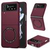 Para Samsung Z Flip3 funda plegable Magsafe magnética inalámbrica perforación Z Flip4 funda protectora a prueba de caídas