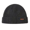 Gorro de Invierno Grueso de Cachemir Puro Transfronterizo Gorro de Lana Tejido Color Sólido Versátil Cálido Para Ciclismo Envoltura para la Cabeza de Hombre Gorro para el Frío