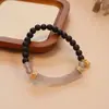 Nuevo Pulsera de Cordón de Sándalo Estilo Chino Barbie Sabor Desesperado Humo de Media Vida Púrpura Calcedonia Natural Ágata Doble Hechizo Pulsera de Alta Calidad