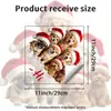Pegatina de Pared Autoadhesiva para Perro de Navidad Removible Sin Residuos Dormitorio Atmósfera Festiva Pegatina Decorativa