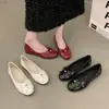 Zapatos Mary Jane poco profundos de estilo coreano para mujer, nuevos zapatos de primavera 2026 sin cordones para la noche, mocasines, mocasines, zapatos pequeños de cuero