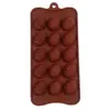 Bandeja de silicona creativa para hornear 15 cavidades molde de chocolate de Pascua molde de silicona para chocolate impermeable y limpieza conveniente