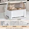 Caixa de Armazenamento para Louças Prateleira de Armazenamento para Pratos Cozinha Doméstico Grande Capacidade Prateleira de Armazenamento à Prova de Poeira Caixa de Armazenamento para Armário com Tampa