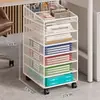 Portadocumentos Vertical Multicapa para Debajo del Escritorio Estante de Almacenamiento de Documentos de Oficina Artefacto de Almacenamiento para Estación de Trabajo con Ruedas