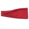 Faixa de Cabeça Esportiva para Corrida e Fitness para Homens e Mulheres Yoga Absorvente de Suor Antiperspirante Faixa Lenço de Cabeça Elástico Lenço de Cabeça de Cor Sólida Faixa de Cabeça de Aba Larga