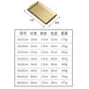 Atacado de fábrica aço inoxidável estilo coreano placa quadrada longa panela de fondue placa para churrasco de carne bandeja de fundo plano placa quadrada para churrasco espessa