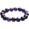 Pulsera de Amatista Uruguaya Natural de Círculo Único, Pulsera de Cristal Morado para Hombres y Mujeres, Joyería para Parejas, Regalo, de Moda