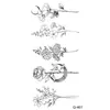 Nuevas pegatinas de tatuaje pequeñas, frescas, impermeables, letras, flor lisa, pluma, elefante, más de mil, pueden ser cualquier combinación de traje