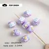 [Serie Púrpura] Joyería Hecha a Mano con Cuentas DIY Accesorios para Cadena de Teléfono Móvil Material de Cuentas Sueltas Colección de Cuentas Hechas a Mano del Mismo Color