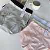 Comercio exterior a largo plazo Ropa interior de algodón de color liso para mujer cintura alta entrepierna alargada resistente al desgaste cadera reductora abdomen talla grande triángulo gordo