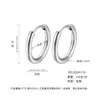 Aros de Oreja de Moda Transfronterizos al por Mayor en Stock para Mujer, Acero de Titanio, Lujo Ligero, Sensación de Alta Gama, Estilo Europeo y Americano, Estilo Ins, No se Desvanecen