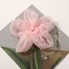 Coreano lindo lentejuelas encaje gasa de burbujas flor de cinco pétalos diy hecho a mano todo-partido pasador tocado accesorios de ropa al por mayor