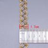 Chanel estilo dourado renda cruz centipede cinta fita faça você mesmo colar punho acessórios de vestuário renda
