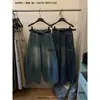 Imagine JEANS SAILORMOON outono estilo coreano relaxado e estiloso versátil lavado cintura média balão 22153