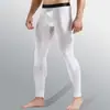 Pantalones Térmicos Finos de Algodón para Hombre, Pantalones de Capa Base con Bragueta, Pieza Única, Adecuados para Primavera, Otoño e Invierno, Pantalones Calientes