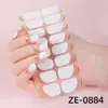 Película de Esmalte Rosa Cebolla Degradado Nuevo de Zhengxiang Manicura Pegatinas 3D Estampado en Caliente Dedos 16 Transfronterizo Temu Pegatinas Populares para Uñas