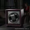 Rotor para Relógio com Padrão de Fibra de Carbono, Couro de Alta Qualidade, Suporte para Relógio Mecânico, Caixa de Armazenamento Anti-Magnética, Dispositivo de Enrolamento