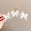 Presilha de Cabelo Infantil Flor Estrela do Mar Tema Oceano para Meninas, Grampo Pinça para Franja Lateral com Atmosfera de Fada Costeira para Fotos