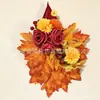 Decorações de folha de bordo transfronteiriças, Enfeites de Natal, Decorações de plantas de outono para o Halloween, Decorações de parede, Adereços para arranjo de cena de festival da colheita
