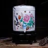 Tanque de Água com Filtro de Cerâmica Chaleira de Água Fria Doméstica Grande Chaleira de Água Fria com Torneira Tanque de Armazenamento de Água Balde de Porcelana Grande Capacidade com Tampa