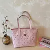 Bolsa tote grande transfronteiriça para mulheres, nova de 2026, verão, estampada, personalizada, moderna, estilosa, casual, bolsa de ombro