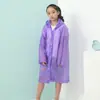 Impermeable Infantil Eva No Desechable 18 Seda 5-12 Años Engrosado y Largo Impermeable Poncho Infantil Boca Plana Escarchada