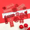 Colgante Doble Felicidad Celebración de Boda, Accesorios para Caja de Dulces de Boda, Suministros de Colgantes para Boda, Bolsa de Dulces de Boda, Decoración Cuadrada de Boda, Aleación DIY